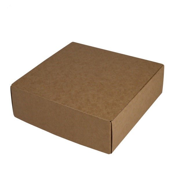 SAMPLE - E Flute - One Piece Mailing Gift Box 25828 - Kraft Brown - PackQueen