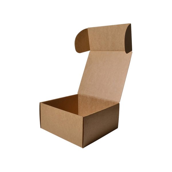 SAMPLE - E Flute - One Piece Mailing Gift Box 26769 - Kraft Brown - PackQueen