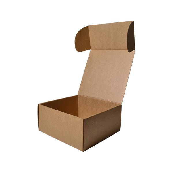SAMPLE - E Flute - One Piece Mailing Gift Box 26770 - Kraft Brown - PackQueen