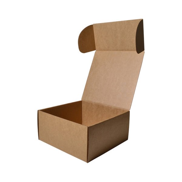 SAMPLE - E Flute - One Piece Mailing Gift Box 26771 - Kraft Brown - PackQueen