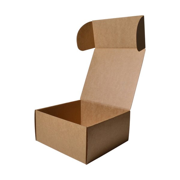SAMPLE - E Flute - One Piece Mailing Gift Box 26772 - Kraft Brown - PackQueen