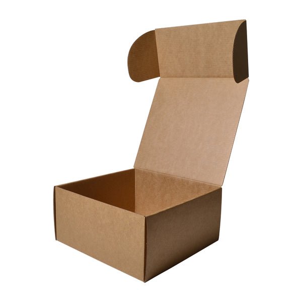 SAMPLE - E Flute - One Piece Mailing Gift Box 26773 - Kraft Brown - PackQueen