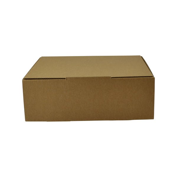 SAMPLE E Flute - One Piece Mailing Gift Box 27020 - Kraft Brown - PackQueen