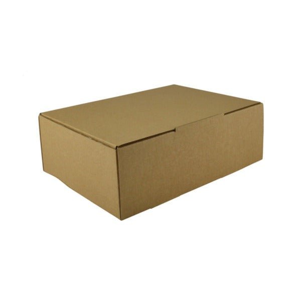 SAMPLE - E Flute - One Piece Mailing Gift Box 27021 - Kraft Brown - PackQueen