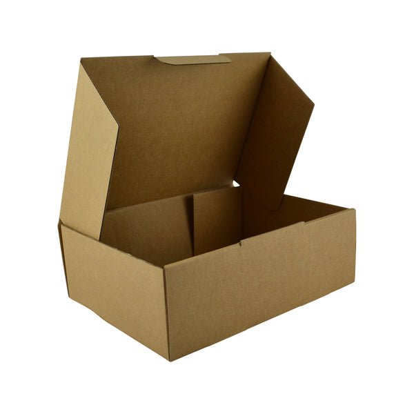 SAMPLE - E Flute - One Piece Mailing Gift Box 27021 - Kraft Brown - PackQueen
