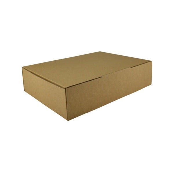 SAMPLE - E Flute - One Piece Mailing Gift Box 27027 - Kraft Brown - PackQueen
