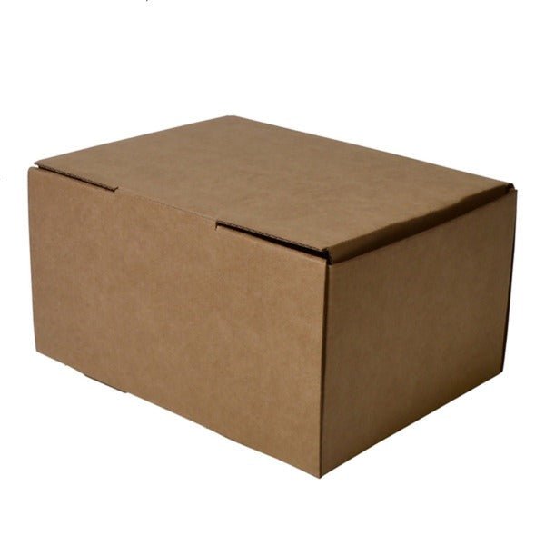 SAMPLE - E Flute - One Piece Mailing Gift Box 27045 - Kraft Brown - PackQueen