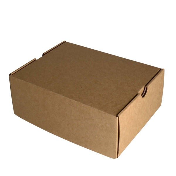 SAMPLE - E Flute - One Piece Mailing Gift Box 28365 - Kraft Brown - PackQueen