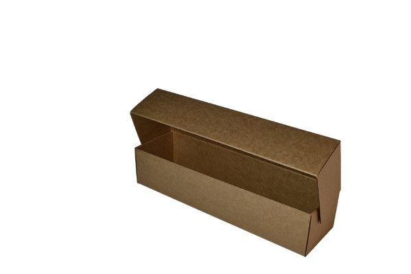 SAMPLE - E Flute - One Piece Mailing Gift Box 28653 - Suits 4 Donuts - Kraft Brown - PackQueen