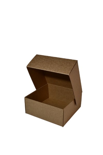 SAMPLE - E Flute - One Piece Mailing Gift Box 28654 - Suits 4 Donuts - Kraft Brown - PackQueen