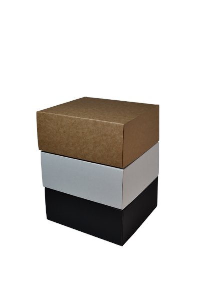 SAMPLE - E Flute - One Piece Mailing Gift Box 28654 - Suits 4 Donuts - Kraft Brown - PackQueen