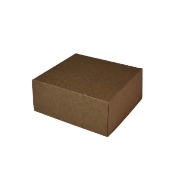 SAMPLE - E Flute - One Piece Mailing Gift Box 28654 - Suits 4 Donuts - Kraft Brown - PackQueen