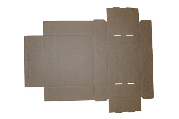 SAMPLE - E Flute - One Piece Mailing Gift Box 28655 - Suits 6 Donuts - Kraft Brown - PackQueen