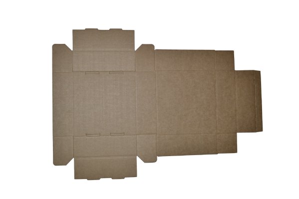 SAMPLE - E Flute - One Piece Mailing Gift Box 28656 - Small Cookie - Kraft Brown - PackQueen