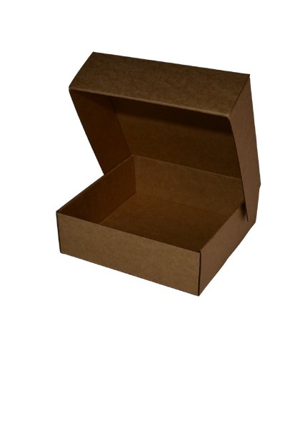 SAMPLE - E Flute - One Piece Mailing Gift Box 28656 - Small Cookie - Kraft Brown - PackQueen