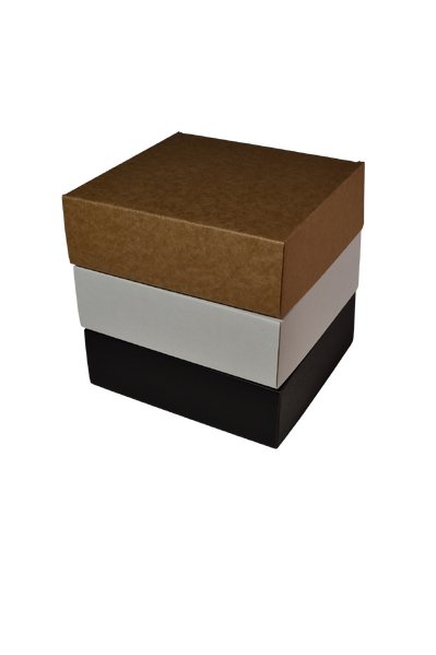 SAMPLE - E Flute - One Piece Mailing Gift Box 28656 - Small Cookie - Kraft Brown - PackQueen