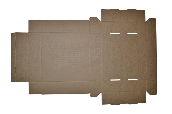 SAMPLE - E Flute - One Piece Mailing Gift Box 28658 - Large Cookie - Kraft Brown - PackQueen