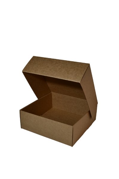 SAMPLE - E Flute - One Piece Mailing Gift Box 28659 - Kraft Brown - PackQueen
