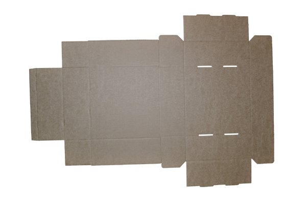 SAMPLE - E Flute - One Piece Mailing Gift Box 28659 - Kraft Brown - PackQueen