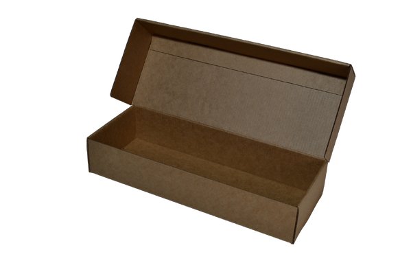 SAMPLE - E Flute - One Piece Mailing Gift Box 28664 - Kraft Brown - PackQueen