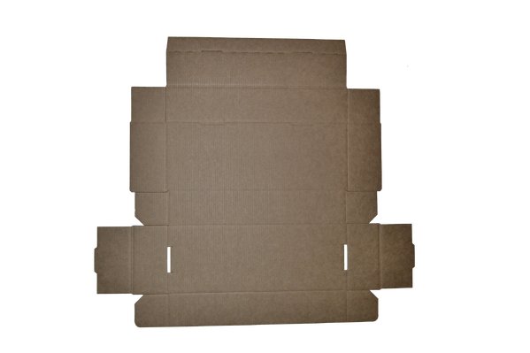 SAMPLE - E Flute - One Piece Mailing Gift Box 28664 - Kraft Brown - PackQueen