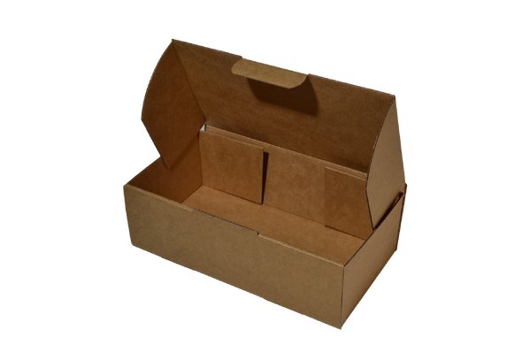 SAMPLE - E Flute - One Piece Mailing Gift Box 28722 - Kraft Brown - PackQueen