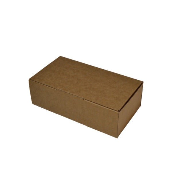 SAMPLE - E Flute - One Piece Mailing Gift Box 28722 - Kraft Brown - PackQueen