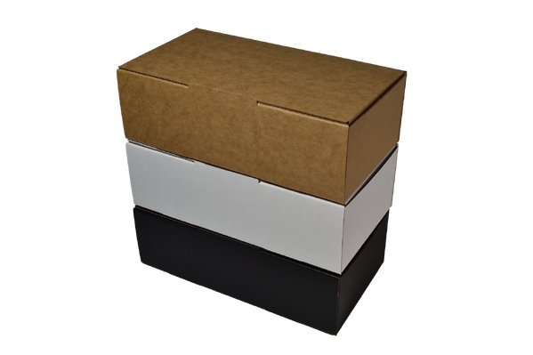 SAMPLE - E Flute - One Piece Mailing Gift Box 28722 - Kraft Brown - PackQueen