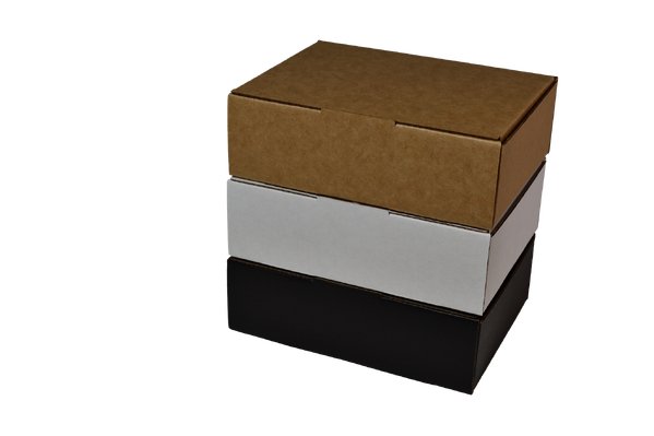 SAMPLE - E Flute - One Piece Mailing Gift Box 28735 - Kraft Brown - PackQueen