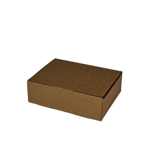 SAMPLE - E Flute - One Piece Mailing Gift Box 28735 - Kraft Brown - PackQueen