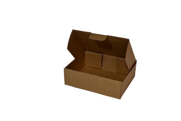 SAMPLE - E Flute - One Piece Mailing Gift Box 28735 - Kraft Brown - PackQueen