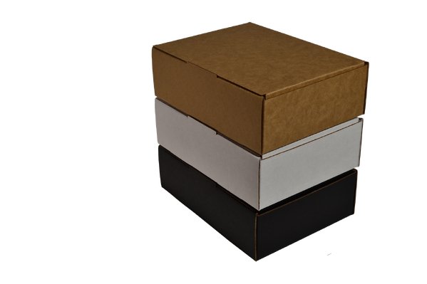 SAMPLE - E Flute - One Piece Mailing Gift Box 28735 - Kraft Brown - PackQueen
