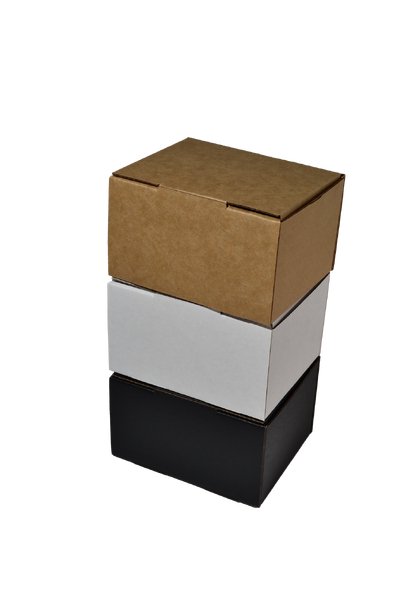 SAMPLE - E Flute - One Piece Mailing Gift Box 28737 - Kraft Brown - PackQueen