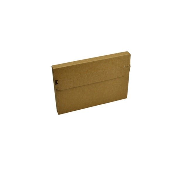 SAMPLE - E Flute - One Piece Medium Mailer with Peal & Seal Tape - Kraft Brown - PackQueen