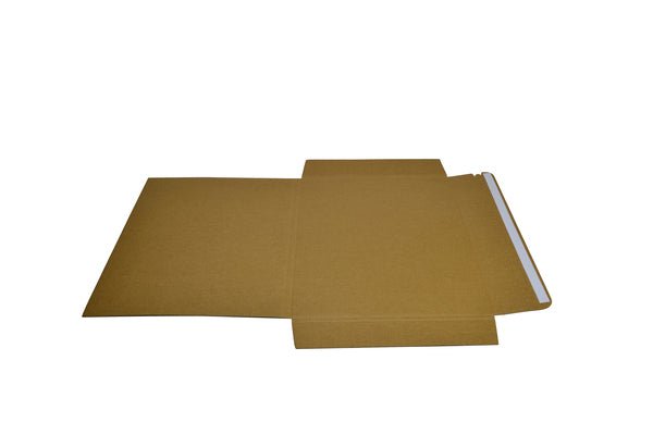 SAMPLE - E Flute - One Piece Medium Mailer with Peal & Seal Tape - Kraft Brown - PackQueen