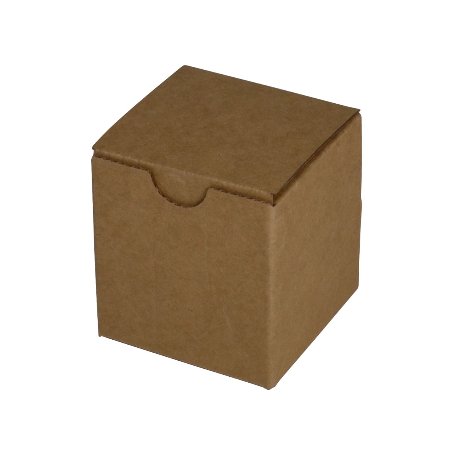 SAMPLE - E Flute - One Piece Postage, Candle & Gift Box 24632 with Removable Insert - Kraft Brown - PackQueen
