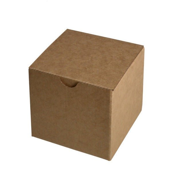 SAMPLE - E Flute - One Piece Postage, Candle & Gift Box 27572 with removable insert - Kraft Brown - PackQueen