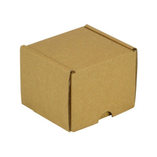 SAMPLE - E Flute - One Piece Postage & Mailing Box 15285 - Kraft Brown - PackQueen