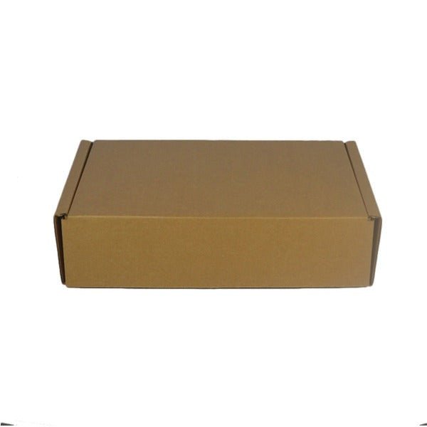 SAMPLE - E Flute - One Piece Postage & Mailing Box 15905 - Kraft Brown - PackQueen
