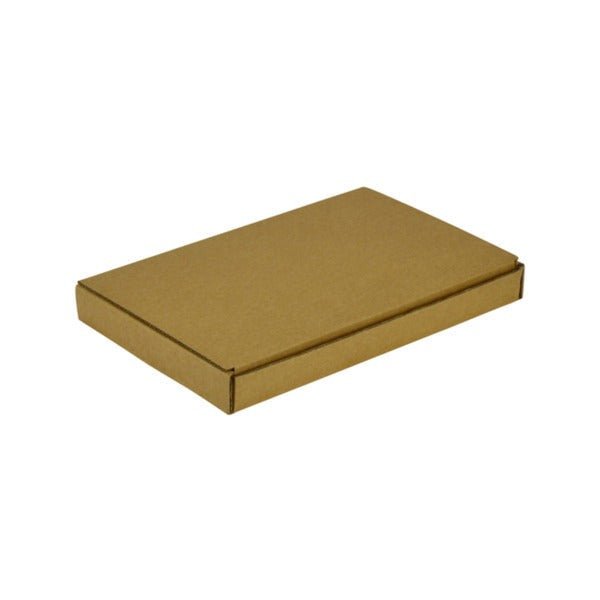 SAMPLE - E Flute - One Piece Postage & Mailing Box 16170 - Kraft Brown - PackQueen