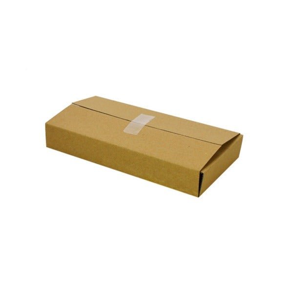 SAMPLE - E Flute - One Piece Postage & Mailing Box 4764 - Kraft Brown - PackQueen