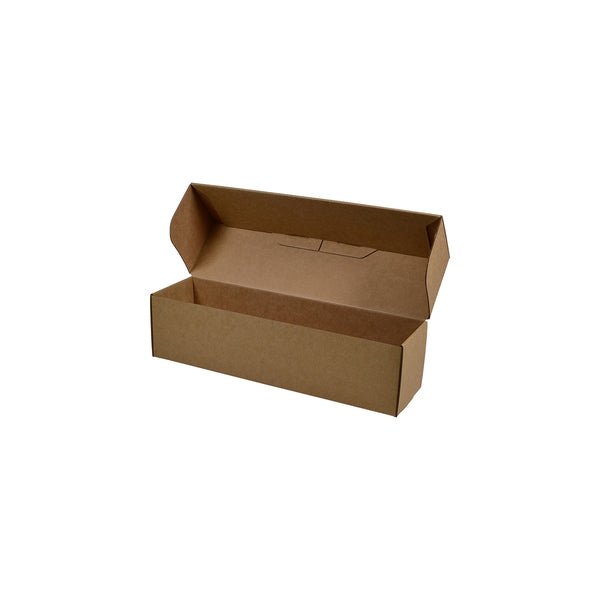 SAMPLE - E Flute - One Piece Single Wine Gift Box 23405 - Kraft Brown - PackQueen