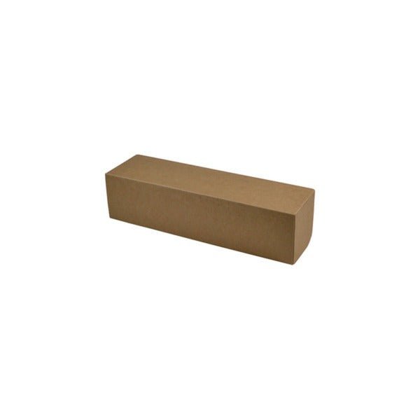 SAMPLE - E Flute - One Piece Single Wine Gift Box 23405 - Kraft Brown - PackQueen