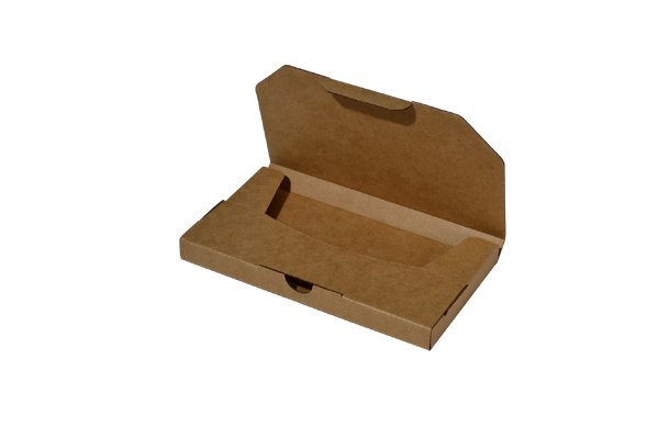 SAMPLE - E Flute - One Piece Slim Line Postage & Mailing Box 28781 - Kraft Brown - PackQueen