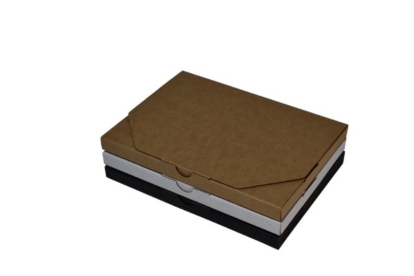SAMPLE - E Flute - One Piece Slim Line Postage & Mailing Box 28782 - Kraft Brown - PackQueen