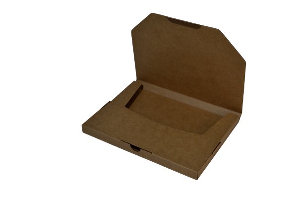 SAMPLE - E Flute - One Piece Slim Line Postage & Mailing Box 28782 - Kraft Brown - PackQueen