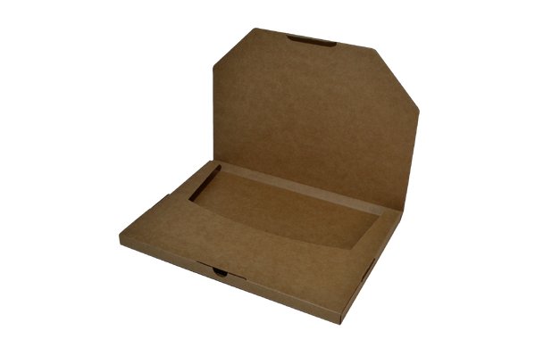 SAMPLE - E Flute - One Piece Slim Line Postage & Mailing Box 28783 - Kraft Brown - PackQueen