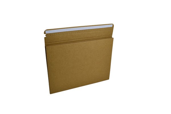 SAMPLE - E Flute - One Piece Small Mailer with Peal & Seal Tape - Kraft Brown - PackQueen