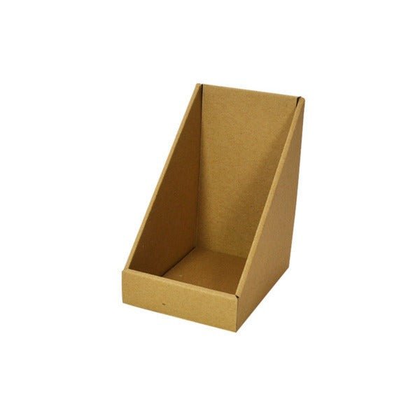 SAMPLE - E Flute - Self Locking Counter Display 4961 - Kraft Brown - PackQueen