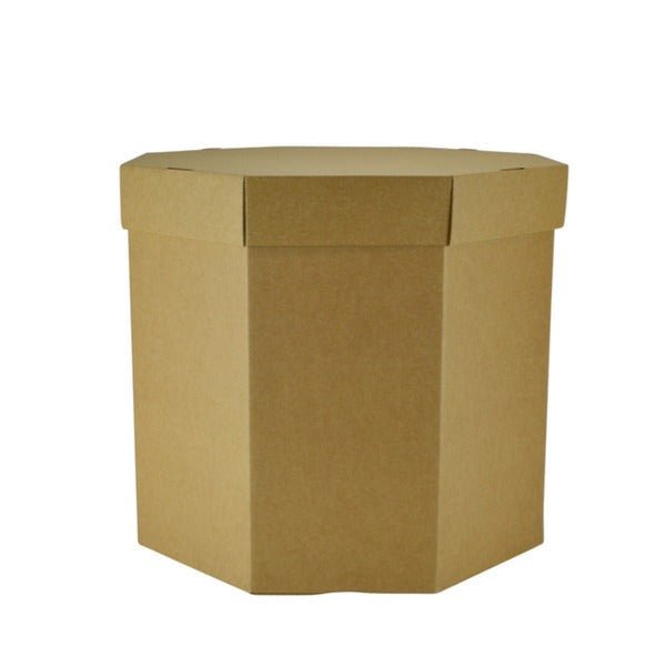 SAMPLE - E Flute - Small Hat Gift Box 19263 (Base & Lid) - Kraft Brown - PackQueen